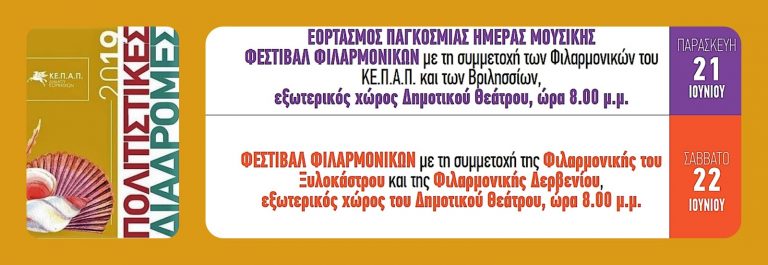 Στην Κόρινθο η Φιλαρμονική Δερβενίου για την Παγκόσμια Ημέρα Μουσικής