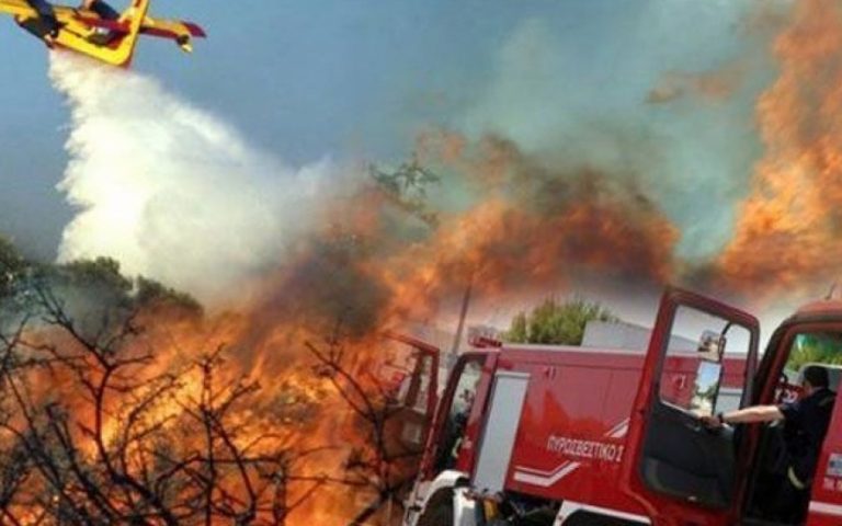 ΚΟΡΙΝΘΙΑ: Πολύωρη μάχη με τις φλόγες! -Κινητοποιήθηκαν 40 πυροσβέστες, 12 οχήματα και 4 αεροπλάνα!