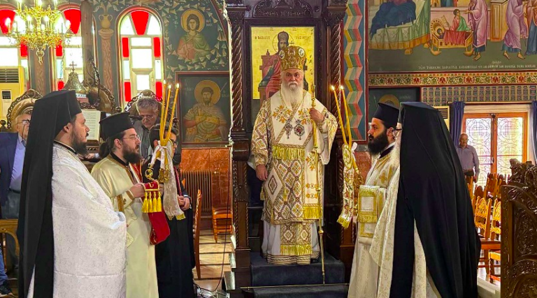 Η Θ. Λειτουργία στον Ι. Ναό Μεταμορφώσεως του Σωτήρος Κιάτου