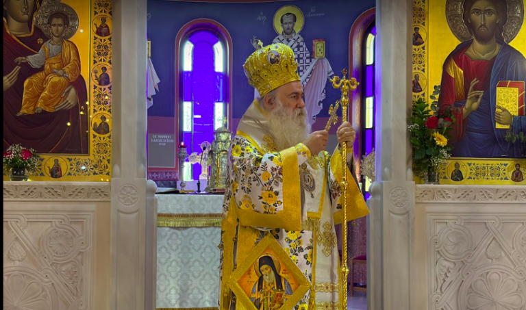 Ο μητροπολίτης Κορίνθου στο Ξυλόκαστρο