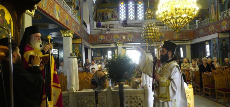 Η Θ. Λειτουργία στον Ιερό Ναό Κοιμήσεως της Θεοτόκου Κορίνθου